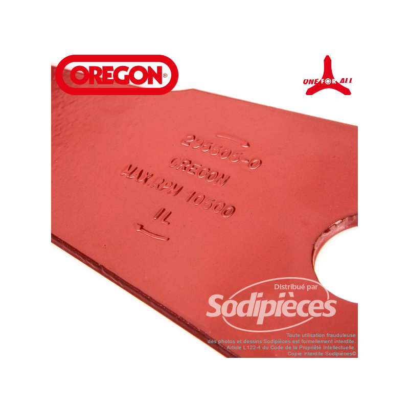 Lame droite spéciale ronce Ø 300 mm Orégon One for All. Ep 4 mm.