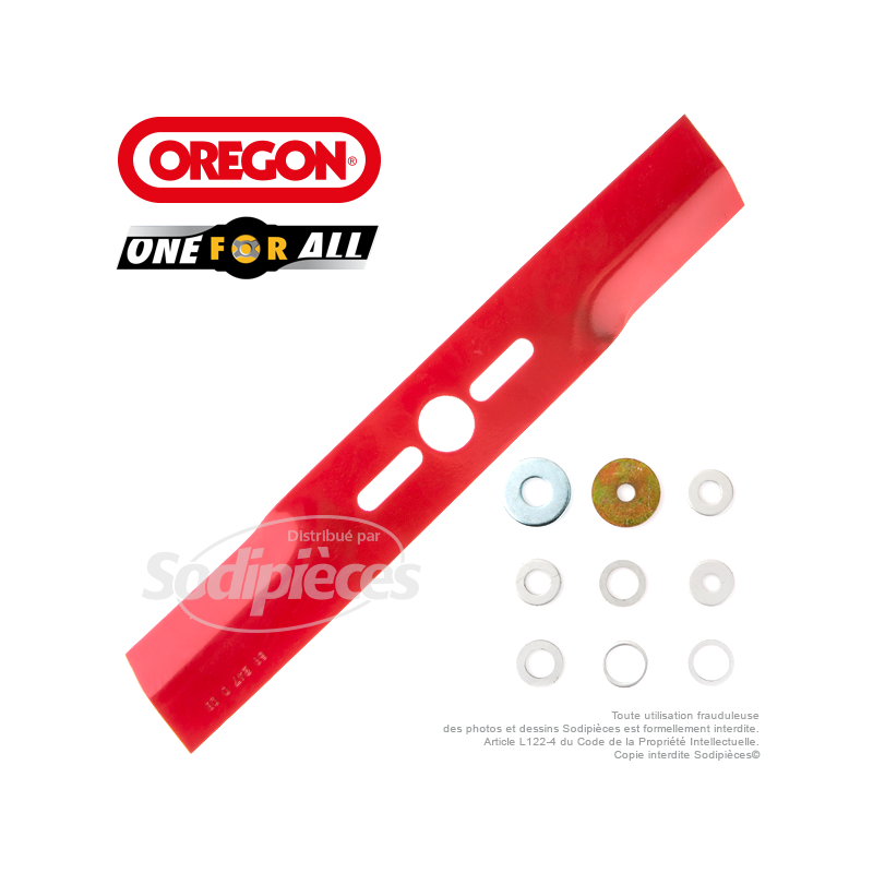 Lame universelle 37,5 cm Orégon droite