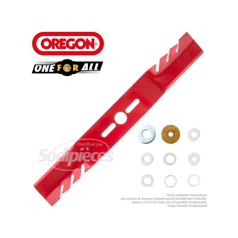 Lame universelle 47,6 cm Orégon galbée Gator Mulcher™