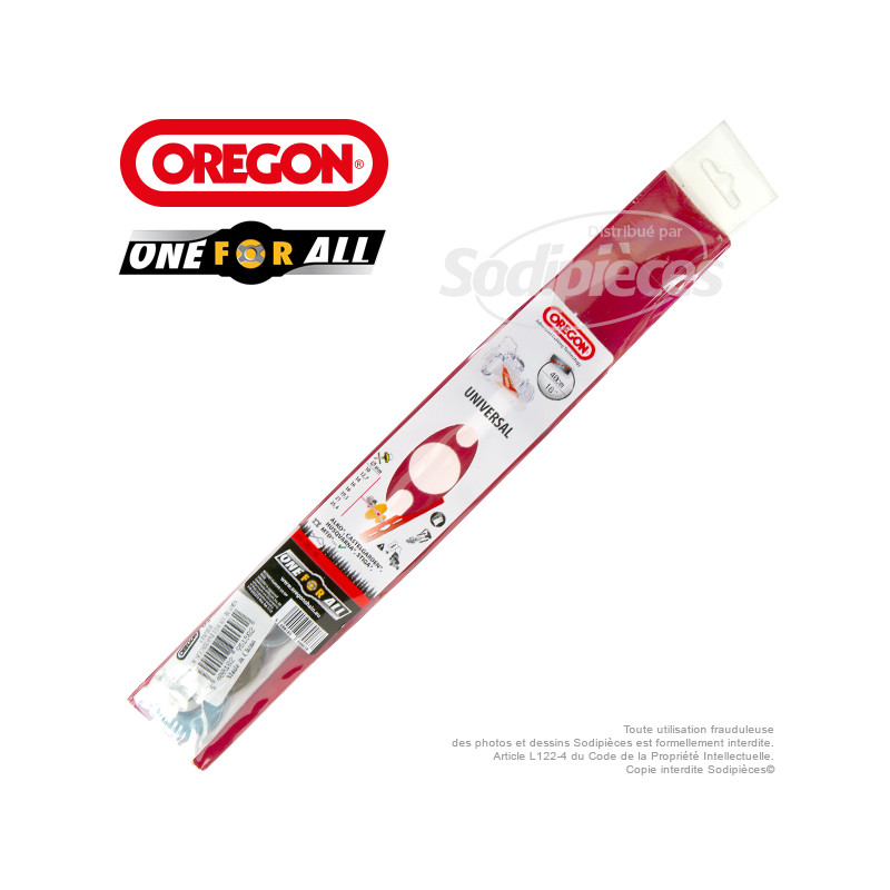 Lame universelle 40 cm Orégon galbée