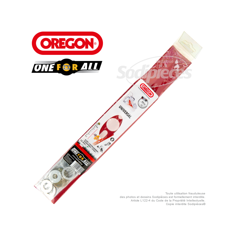 Lame universelle 40 cm Orégon droite