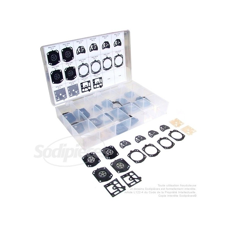  Assortiment membranes Walbro origine. D10-HD, D10-HDA et D22-HDA