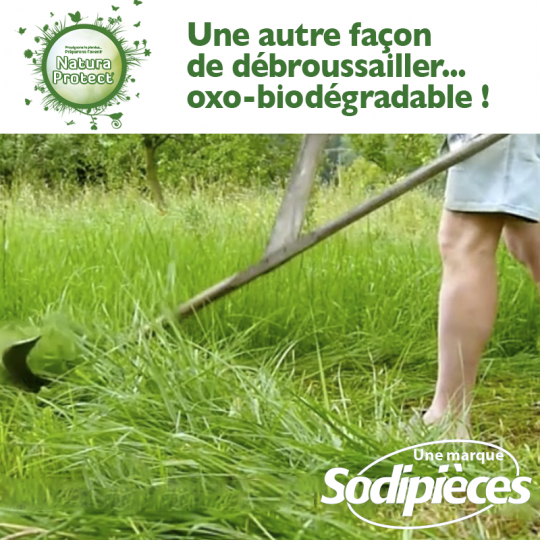 Fil Natura Protect Oxo-biodégradable, coque rond 1,3 mm x 15 m