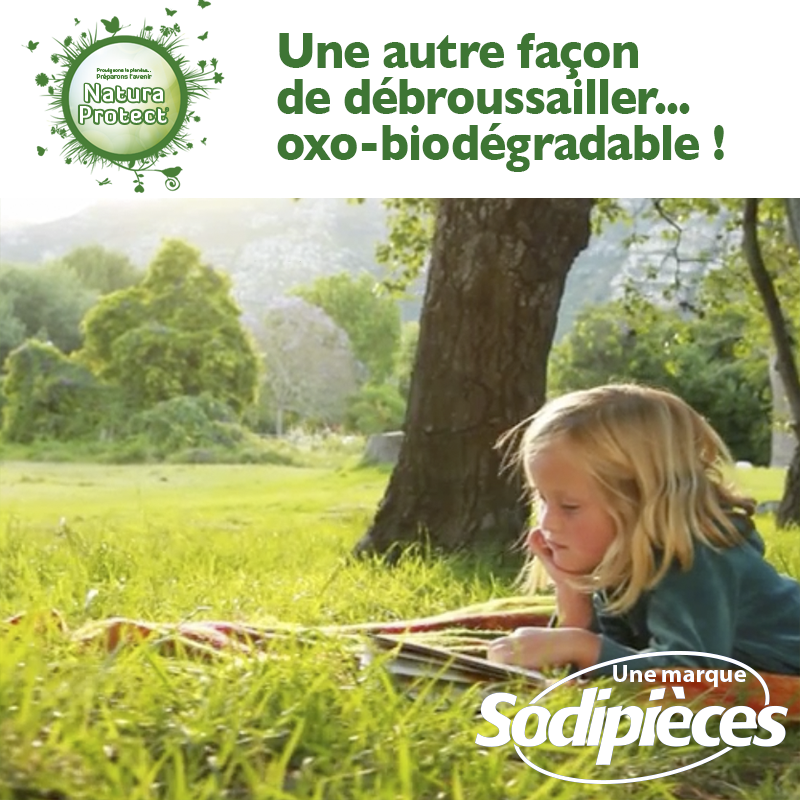 Fil Natura Protect Oxo-biodégradable, coque rond 1,3 mm x 15 m