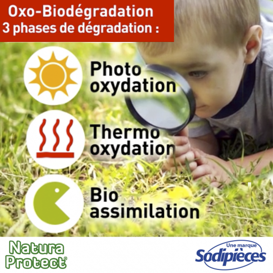 Fil Natura Protect Oxo-biodégradable, coque rond 1,6 mm x 15 m