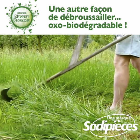 Fil Natura Protect Oxo-biodégradable, coque rond 2 mm x 15 m
