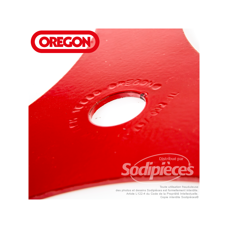 Lame 3 dents Ø 300 mm. Ep. 3 mm. Orégon