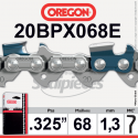 Chaîne 20BPX068E OREGON .325". 1,3 mm. 68 maillons
