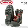 Bottes en cuir WAIPOUA® pour tronçonneuse. T38