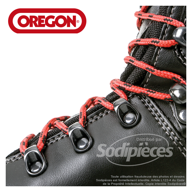 Bottes en cuir WAIPOUA® pour tronçonneuse. T38