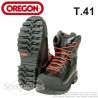 Bottes en cuir WAIPOUA® pour tronçonneuse. T38