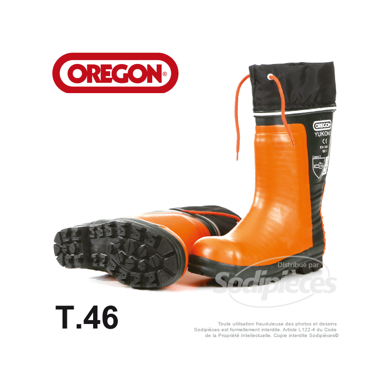 Bottes en caoutchouc Oregon YUKON II pour tronçonneuse. T38