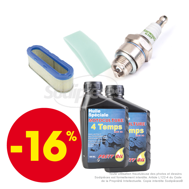 Kit d’entretien complet  pour moteurs B&S model 25-28 de 11 à 12 cv jusqu’à 1993