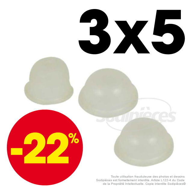 Pompes amorçage pour Walbro. 3x5 exemplaires