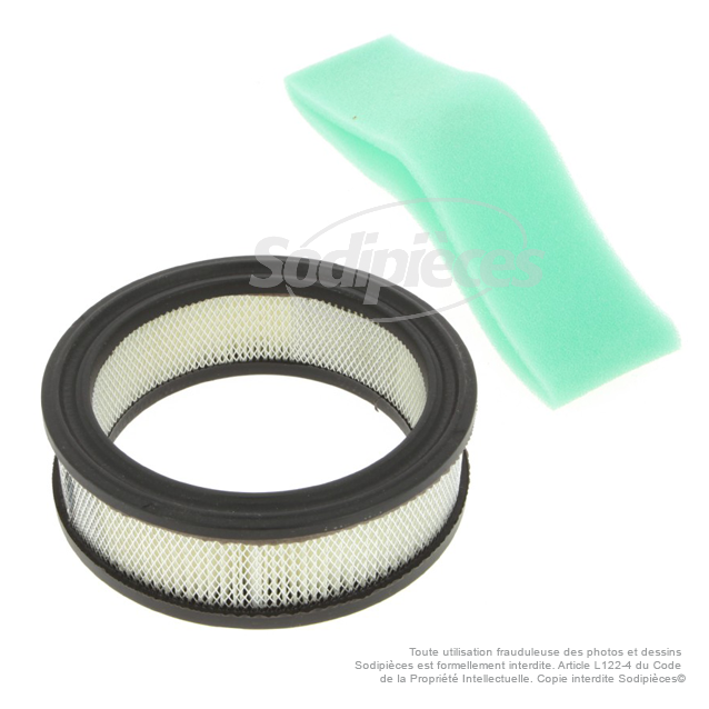 Pré-filtre à air + Filtre à air pour Tecumseh 32006-32008. Kohler 235116