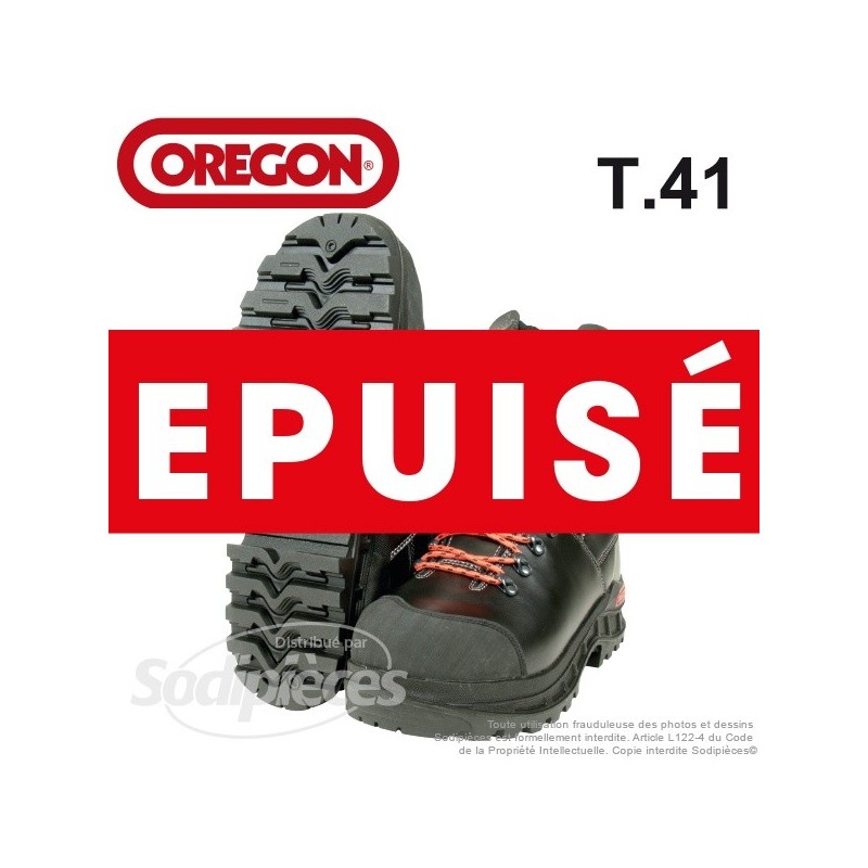 Bottes en cuir OREGON WAIPOUA® pour tronçonneuse. T41