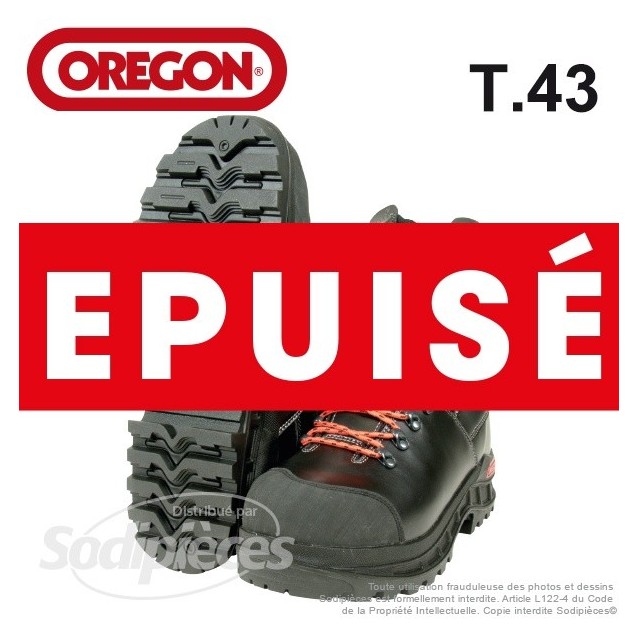 Bottes en cuir OREGON WAIPOUA® pour tronçonneuse. T43