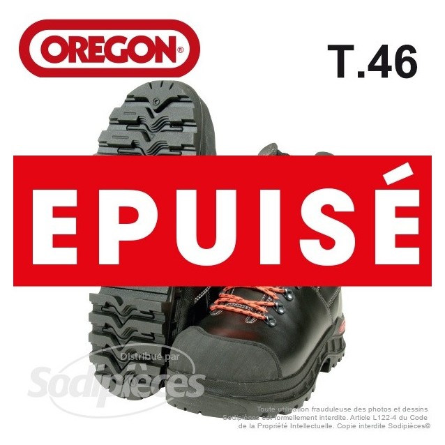 Bottes en cuir OREGON WAIPOUA® pour tronçonneuse. T46
