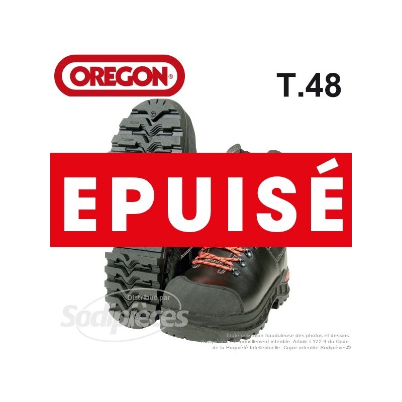 Bottes en cuir OREGON WAIPOUA® pour tronçonneuse. T48
