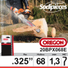 Chaîne 20BPX068E OREGON .325". 1,3 mm. 68 maillons