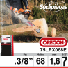 Chaîne 75LPX068E OREGON Super 70. 3/8". 1,6mm. 68 maillons