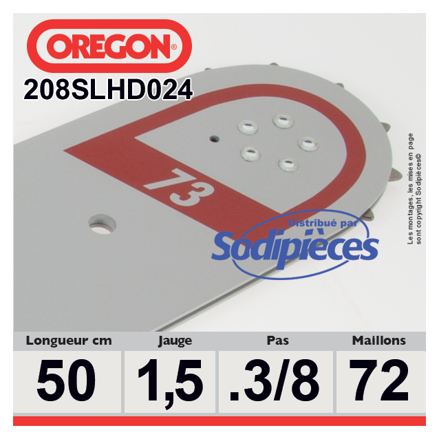 Guide 208SLHD024 OREGON Pro-lite D024. 50 cm