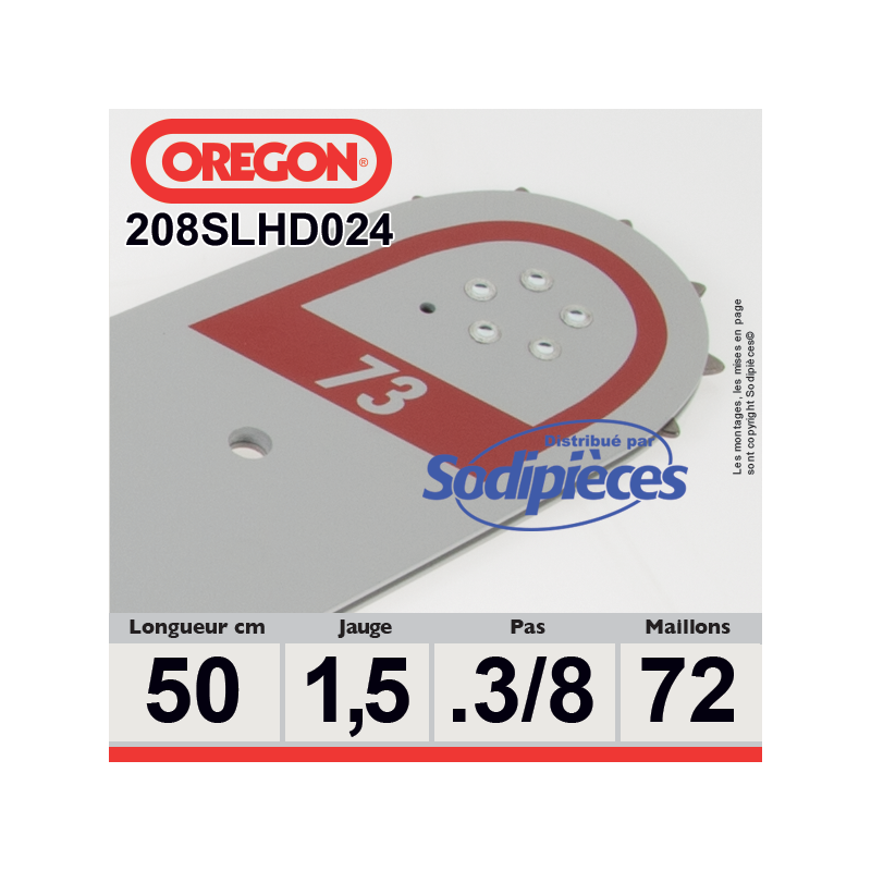 Guide 208SLHD024 OREGON Pro-lite D024. 50 cm