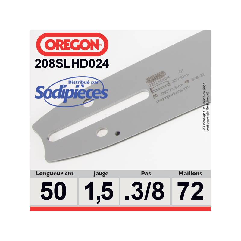 Guide 208SLHD024 OREGON Pro-lite D024. 50 cm