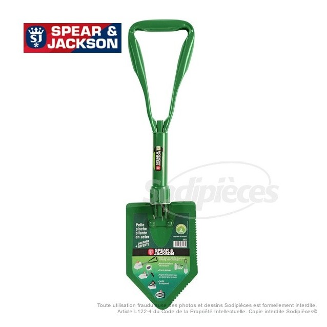 Pelle US pliante tout métal Spear and Jackson