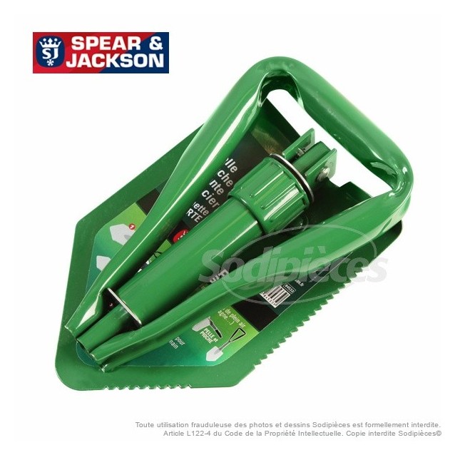 Pelle US pliante tout métal Spear and Jackson