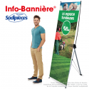 Info-Bannière® Tondeuse bâche couleur 2 x 0,8 m