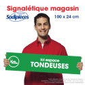 Balisage rayon Tondeuse Aludibond 1 x 0,24 m
