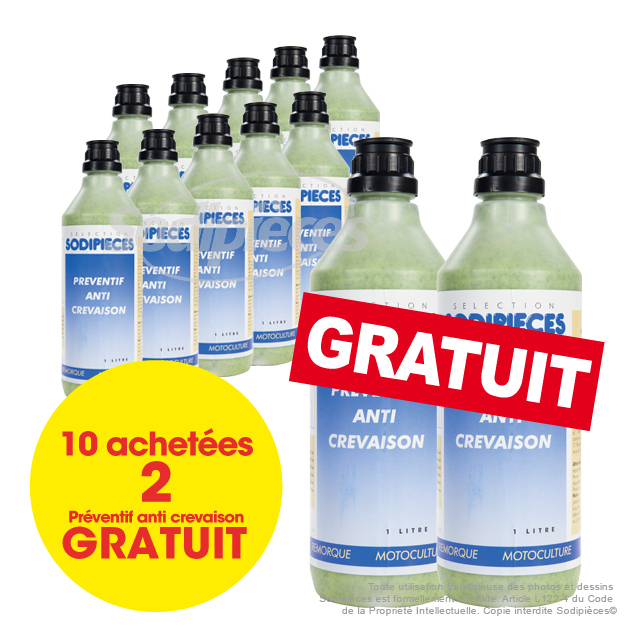 10 Préventifs anti-crevaison + 2 offerts !