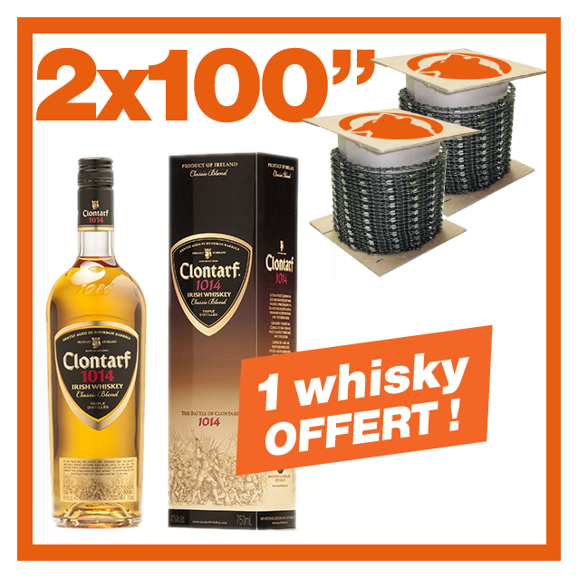 2 Chaînes KERWOOD 100". 1 bouteille de Whisky ! 