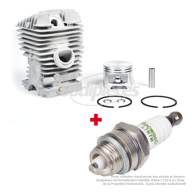 Kit cylindre + bougie pour Stihl MS390
