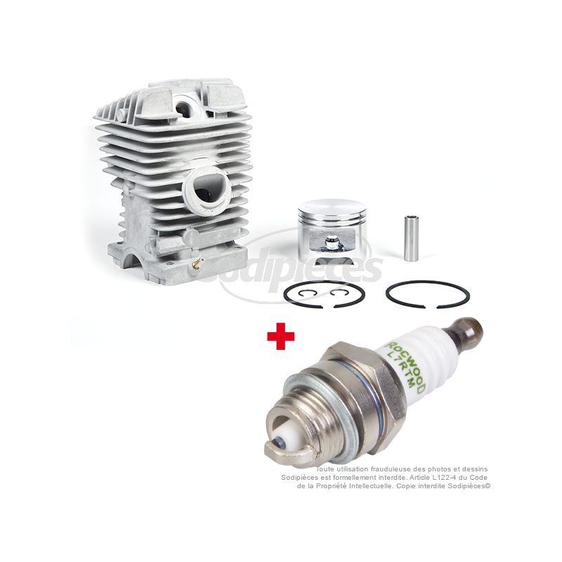 Kit cylindre + bougie pour Stihl MS390