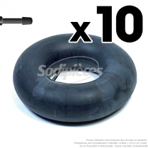 10 chambres à air 15 x 600 x 6 valve droite