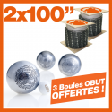 2 Chaînes KERWOOD 100". 3 boules Obut ! 