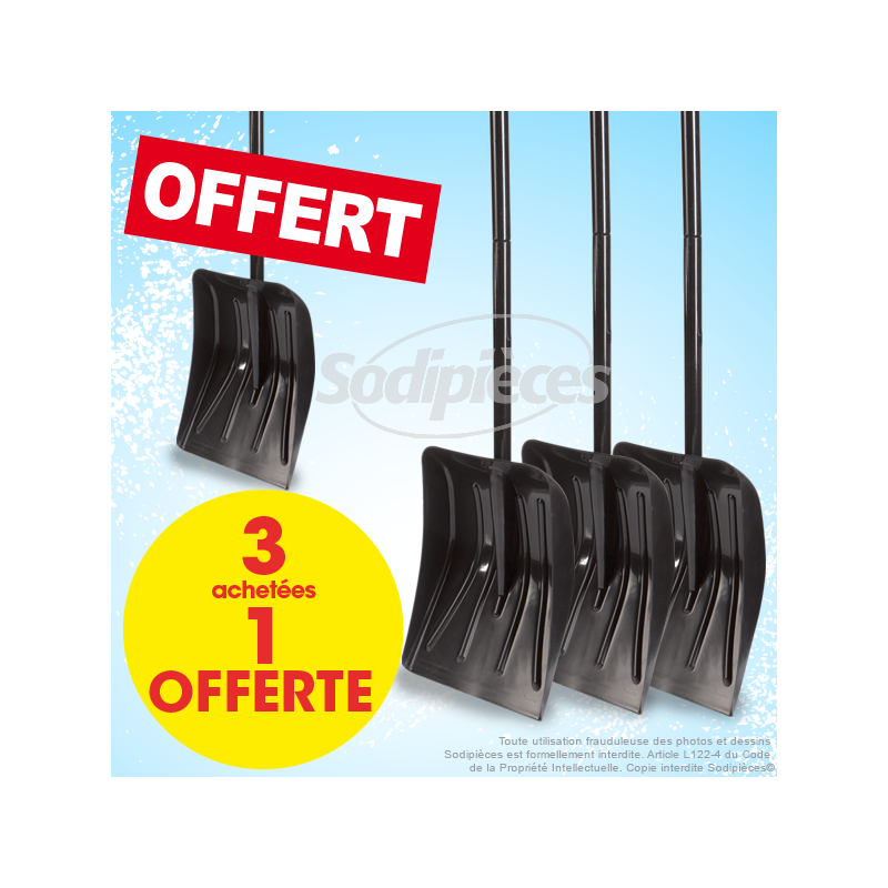 3+1 pelles à neige auto téléscopique