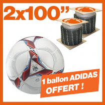 2 Chaînes KERWOOD 100". 1 ballon foot Adidas ! 