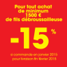  -15 % ! Spécial offre fils débroussailleuse ! 