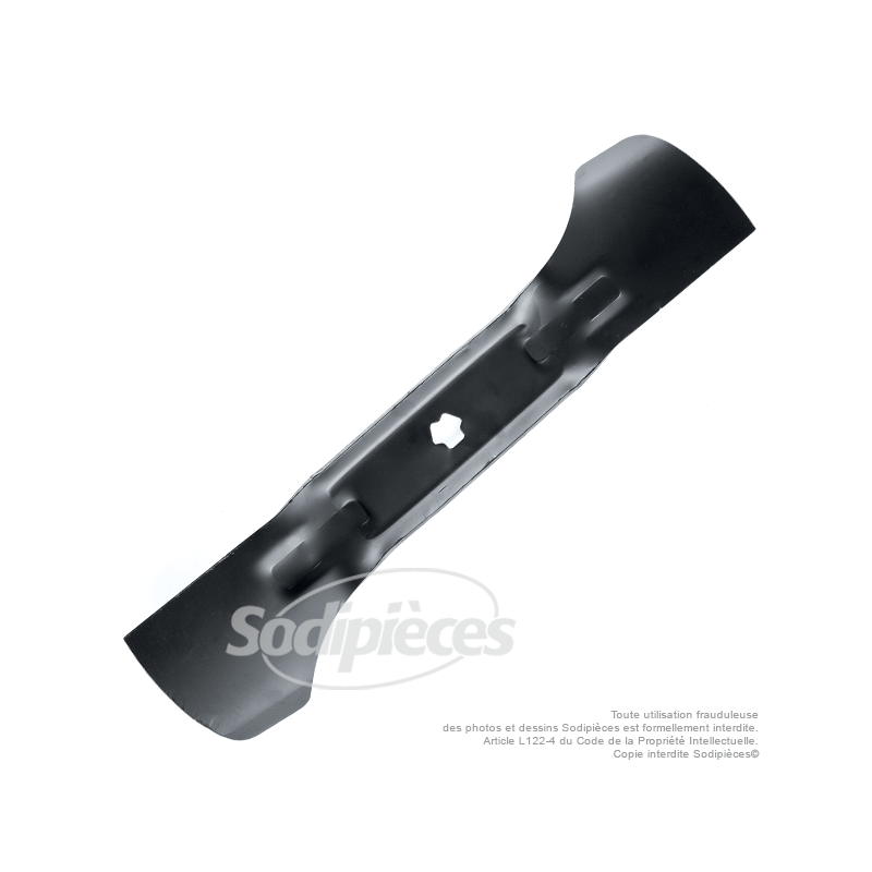 Lame tondeuse 54 cm. Al. étoilé 6 pointes. Pour MTD