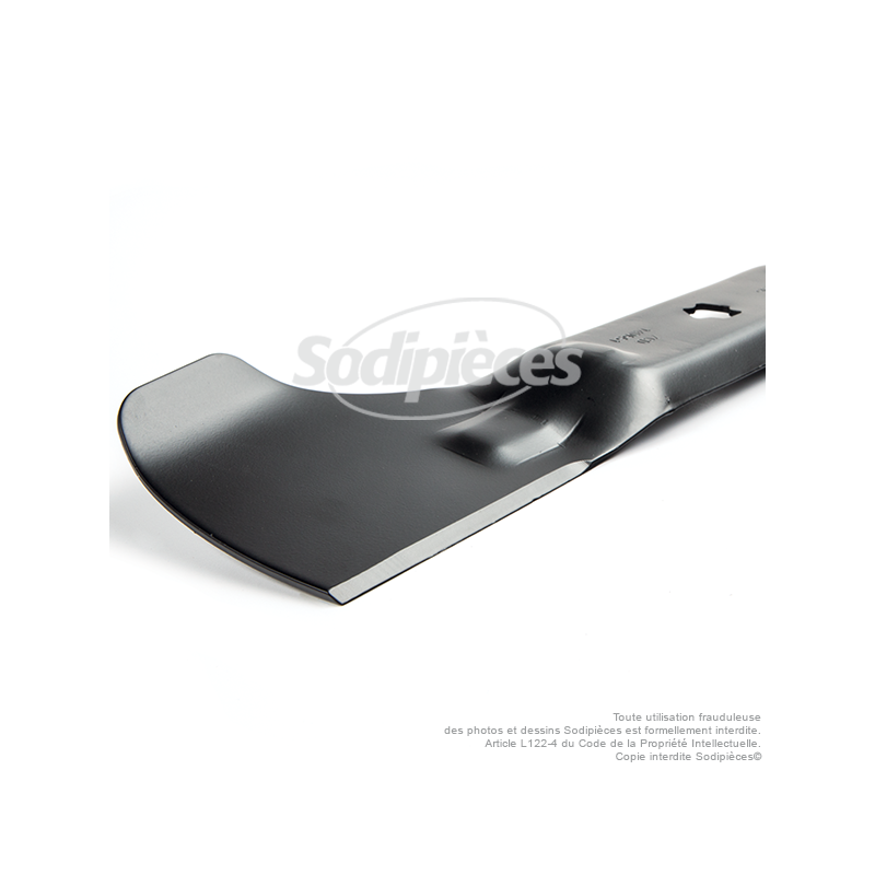 Lame tondeuse 54 cm. Al. étoilé 6 pointes. Pour MTD