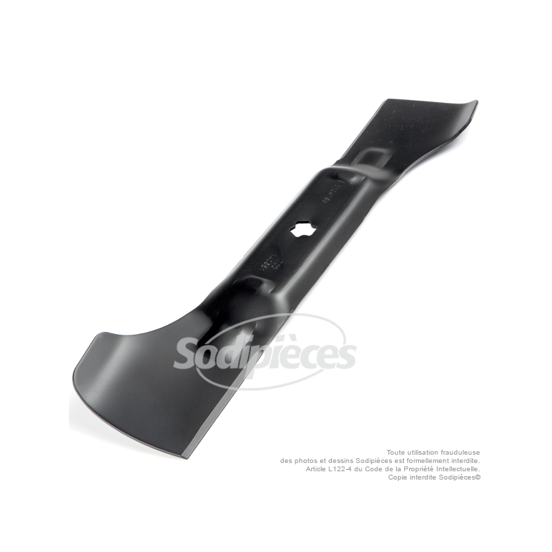 Lame tondeuse 54 cm. Al. étoilé 6 pointes. Pour MTD