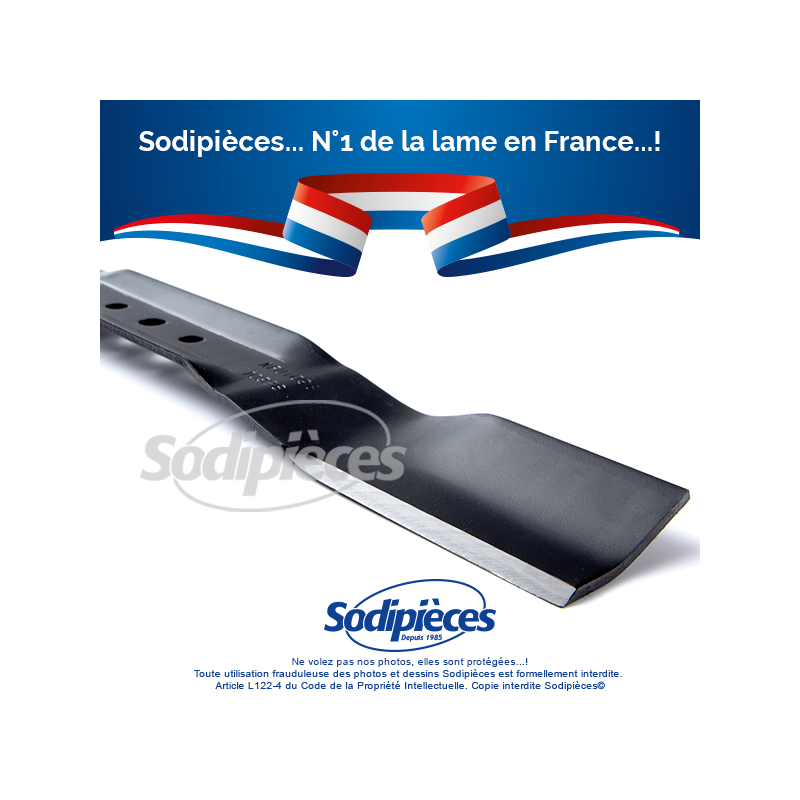 Lame tondeuse 53.1 cm. Al. 11 mm. Pour Toro