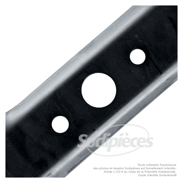 Lame tondeuse 53 cm. Al. 10 mm. Pour Snapper