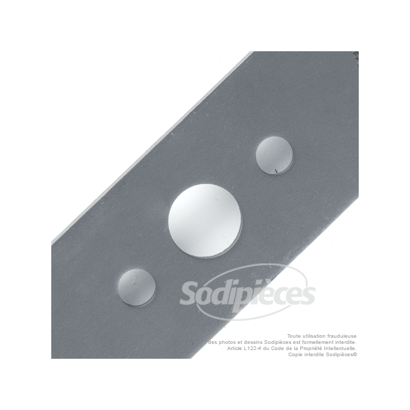 Lame tondeuse 45.5 cm. Al. 20.5 mm. Pour Oleo Mac