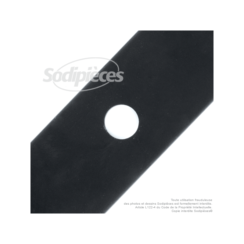 Lame tondeuse 45.4 cm. Al. 20 mm. Pour Iseki