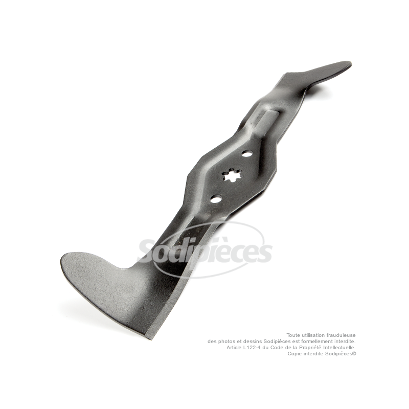 Lame tondeuse 46.5 cm. Al étoilé 6 pointes. Pour AYP/Roper