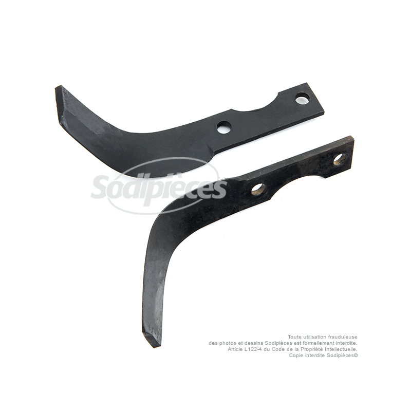 Couteaux de fraise gauche et droit.  Pour BCS N° 705